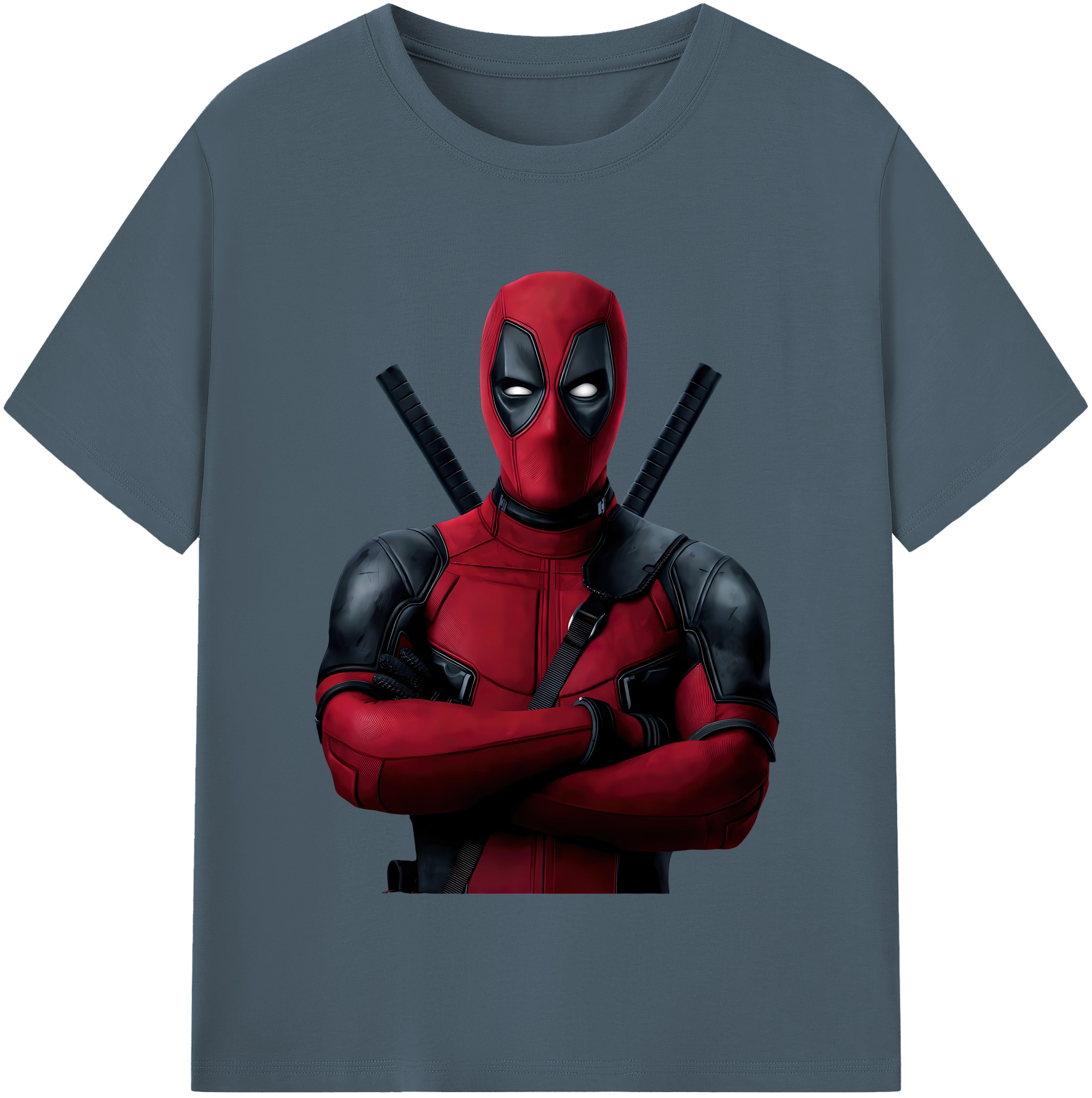 （画像用） Deadpool デッドプール 綿100％半袖Tシャツ（フロントプリント）